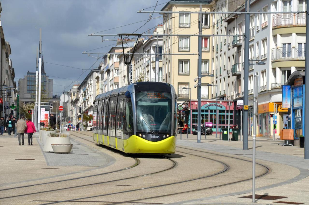 Gwer - Studio Neuf Hypercentre Terrasse Privee Apartment Brest Luaran gambar